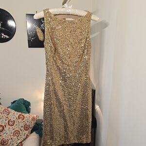 Last Chance! Ralph Lauren Gold Sequin Dress